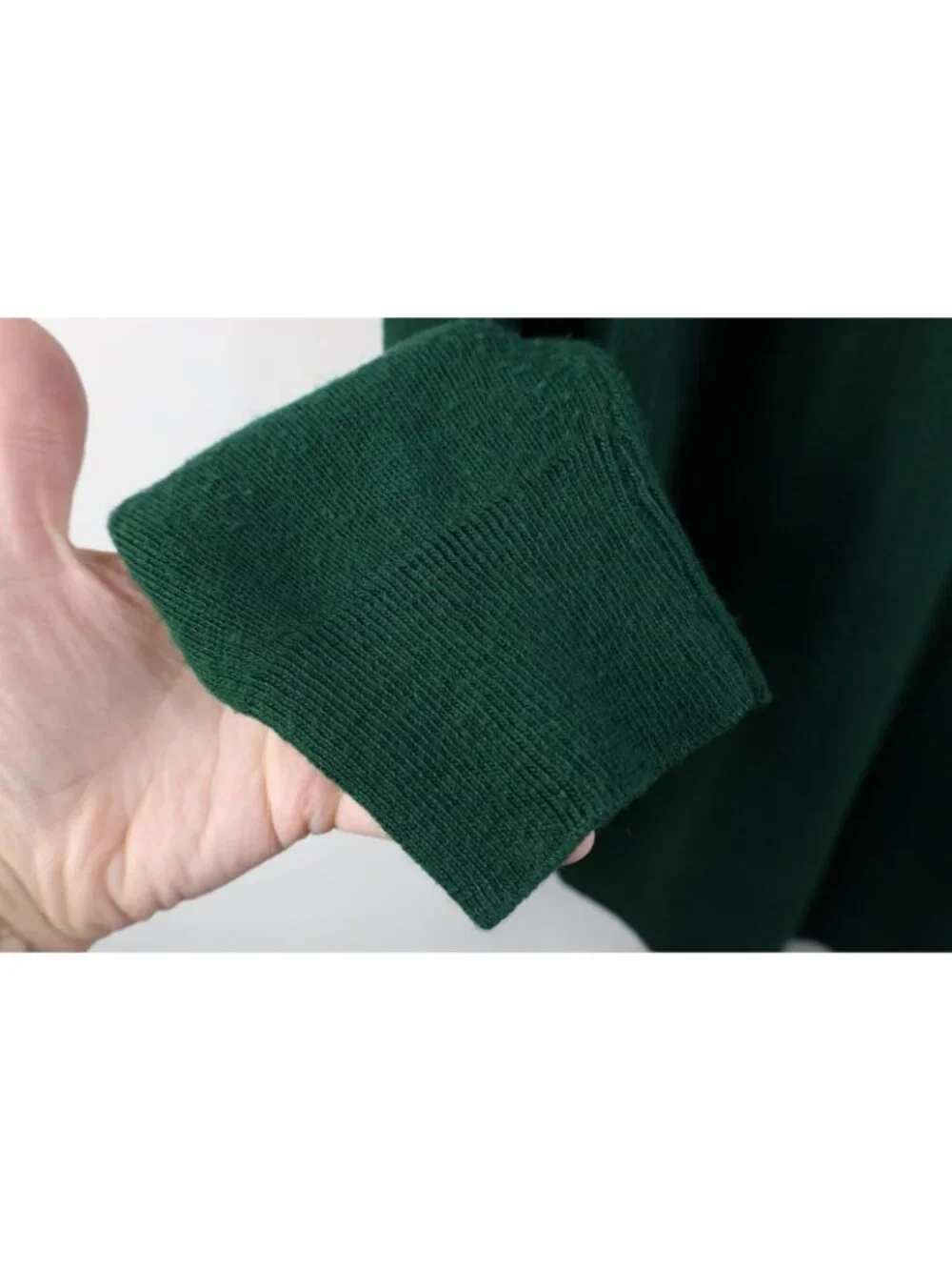 Vtg 90s Mens Large Blank The Masters Golf Golfing Knit V-Neck Sweater Green USA
